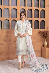 Mehnaz by Tawakkal Unstitched 3 Piece Banarsi Lawn Suit-M-8689