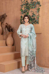 Mehnaz by Tawakkal Unstitched 3 Piece Banarsi Lawn Suit-M-8692