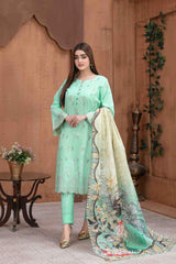 Mehnaz by Tawakkal Unstitched 3 Piece Banarsi Lawn Suit-M-8694
