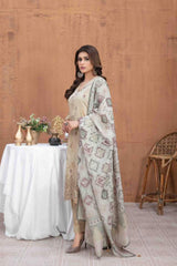 Mehnaz by Tawakkal Unstitched 3 Piece Banarsi Lawn Suit-M-8695