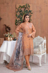 Mehnaz by Tawakkal Unstitched 3 Piece Banarsi Lawn Suit-M-8697