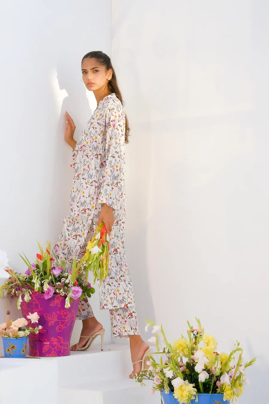 Dhaga Stitched 2 Piece Lawn Collection'2025-Matching separate 002