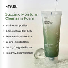 ANUA Heartleaf Succinic Moisture Cleansing Foam 150 ml
