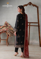 Asim Jofa Stitched 3 Piece Luxury Pret Suit-AJLPN-06 Embroidered Poly Silk Stitched 3pcs