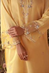 Sahar Stitched 2 Piece Pret Essentials Co Ords Sets Suit-Buttercup