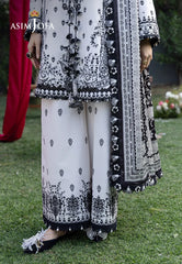Asim Jofa Unstitched 3 Piece Luxury Lawn Suit-AJULW-04 Embroidered Lawn Unstitched 3 Pcs