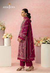 Asim Jofa Unstitched 3 Piece Luxury Lawn Suit-AJULW-02 Embroidered Lawn Unstitched 3 Pcs