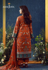 Aj Prints By Asim Jofa Unstitched 3 Piece Emb Cambric Suit-AJUBEP-04