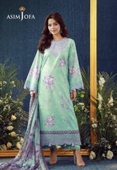 Aj Prints By Asim Jofa Unstitched 3 Piece Emb Cambric Suit-AJUBEP-09