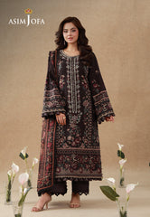 Aj Prints By Asim Jofa Unstitched 3 Piece Emb Cambric Suit-AJUBEP-06