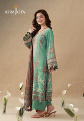Aj Prints By Asim Jofa Unstitched 3 Piece Emb Cambric Suit-AJUBEP-05