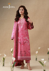 Aj Prints By Asim Jofa Unstitched 3 Piece Emb Cambric Suit-AJUBEP-02