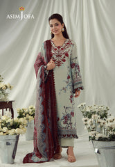 Aj Prints By Asim Jofa Unstitched 3 Piece Emb Cambric Suit-AJUBEP-03