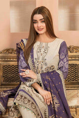 Mayaah by Tawakkal Unstitched 3 Piece Emb Digital Print Lawn Suit-M-8950