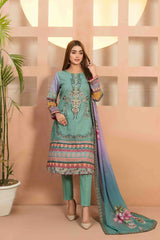 Mayaah by Tawakkal Unstitched 3 Piece Emb Digital Print Lawn Suit-M-8952