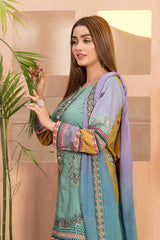 Mayaah by Tawakkal Unstitched 3 Piece Emb Digital Print Lawn Suit-M-8952