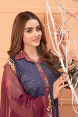 Mayaah by Tawakkal Unstitched 3 Piece Emb Digital Print Lawn Suit-M-8955