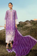 Zainab Chottani Unstitched 3 Piece Luxury Chikankari Lawn Collection'2023-ZC-08-A