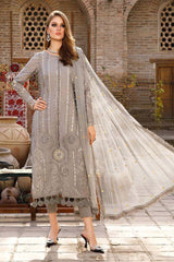 Voyage A Luxe by Maria B Unstitched 3 Piece Luxury Eid Lawn Suit-MVL-08-B