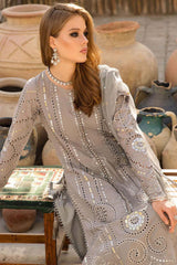 Voyage A Luxe by Maria B Unstitched 3 Piece Luxury Eid Lawn Suit-MVL-08-B
