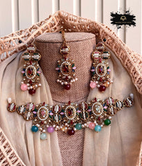 Made For Her-Zarqash Choker Set - KSH1127