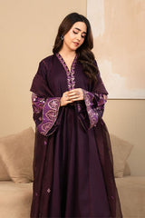 Tiraz Stitched 3 Piece Summer Suit-Mahrukh