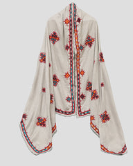 Ayla Studio Embroidered Pashmina Shawl-Zahrah