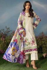 Butterfly By Riaz Arts Unstitched 3 Piece Emb Lawn Suit-D-08