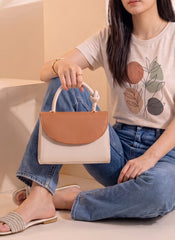 Fineur Handbag Stella Knot - Brown