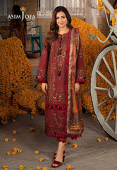 Asim Jofa Aira Summer Prints Ajar-29 Embroidered Jacquard 3 Pcs