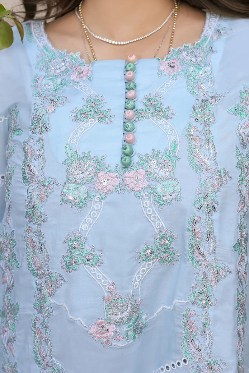 Tabeer By Mariam Malik Unstitched 3 Piece Summer Collection'2025-Azure