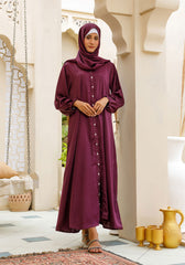 Hijabi.Pk Royal Plum Abaya