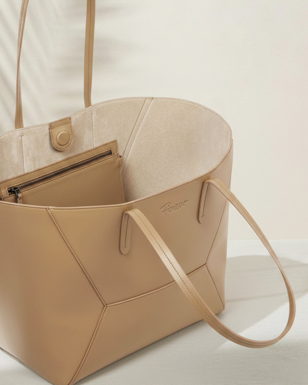 Polene paris inspired tote and pouch | Original Trendy and viral purse Fineur 2026 with affordable