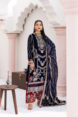 Andaz e Makhmal By Zebtan Unstitched 3 Piece Luxury Formals Collection'2026-ZAM-11