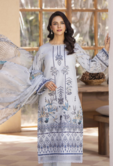 Zarwisha By Humdum Unstitched 3 Piece Digital Printed Emb Lawn Collection'2025-D-03
