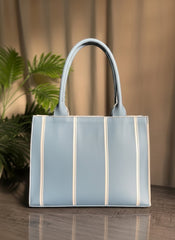 Fineur Mini Canvas Tote Breeze Blue Striped