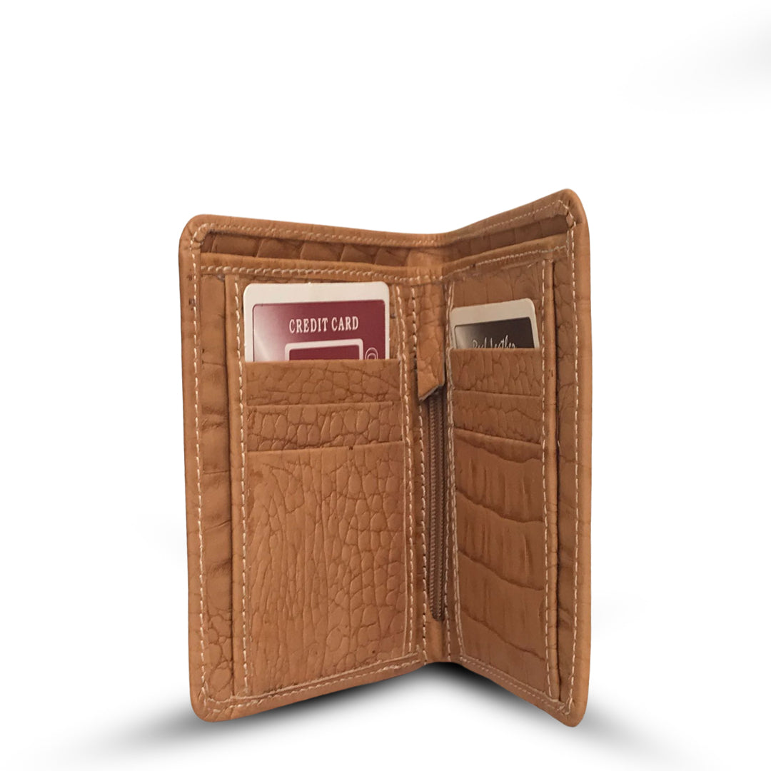 Bag X Beige Croco Leather Wallet Small
