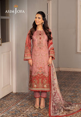 Asim Jofa Aira Summer Prints Ajar-08 Printed Jacquard 3 Pcs