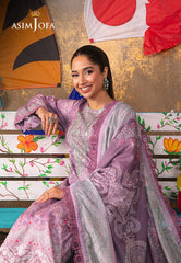 Asim Jofa Aira Summer Prints Ajar-11 Embroidered Jacquard 3 Pcs
