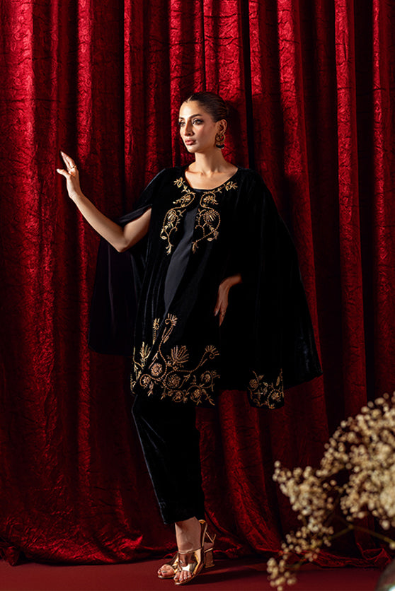 Bagh-E-Makhmal Separates By Zaaviay Stitched Night Blossom (Two Piece)