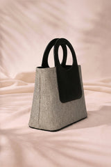 Fineur Halo Jute Shoulder Bag - Gray
