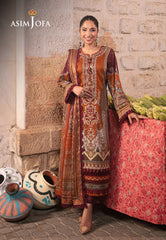 Asim Jofa Aira Summer Prints Ajar-20 Embroidered Lawn 3 Pcs