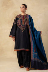 Coco by Zara Shahjahan Unstitched 3 Piece Winter Suit-ZW-08-B