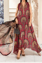 M Prints By Maria B Unstitched 3 Piece Luxury Emb Lawn Eid 2 Edit Suit-MPT-2209-B