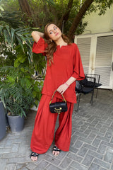 Zaman By MNM Stitched 2 Piece Winter Pret Collection'2024-Rust Farshi