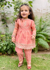 Eid Ki Khushiyan By Modest Stitched 3 Piece Cotton Frock Collection'2025-9025-Pnk
