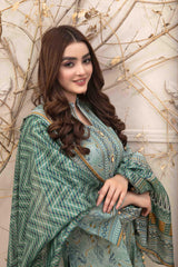 Isleen by Tawakkal Unstitched 3 Piece Digital Print Slub Lawn Suit-I-9075