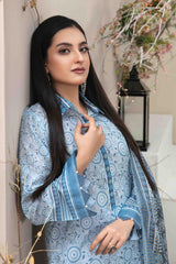 Isleen by Tawakkal Unstitched 3 Piece Digital Print Slub Lawn Suit-I-9077