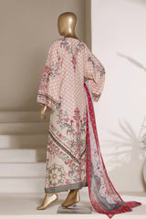 Sada Bahar Stitched 3 Piece Self Lawn Kaftan Suit-PR-923-Skin