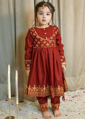 Modest Stitched 3 Piece Formals Kids Suit-Gulnar